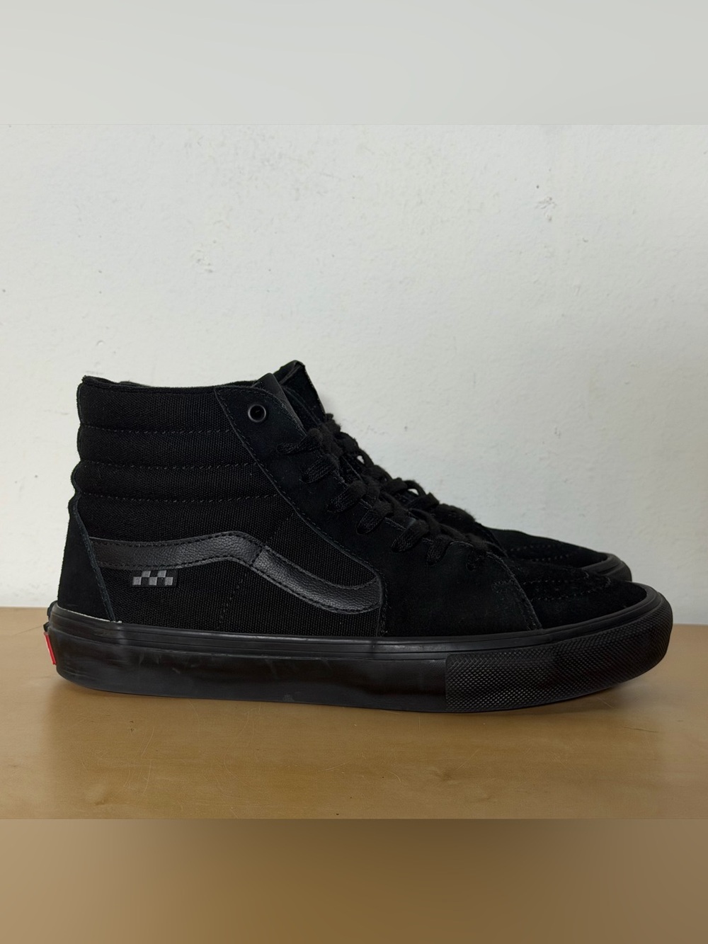 Vans Skate Sk8-Hi Triple Black Skateboarding Sneakers Men’s Size 10